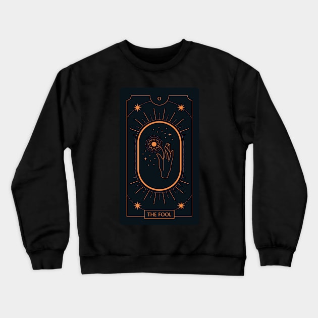 The Fool Tarot Card Crewneck Sweatshirt by moonlobster